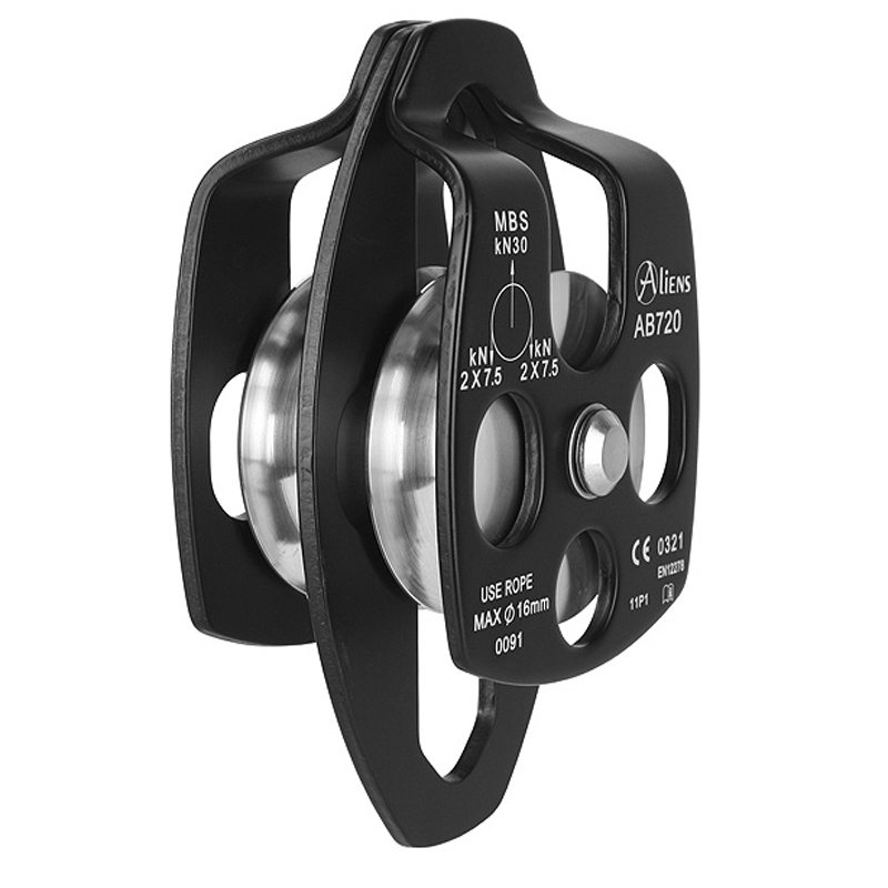 Aliens Umlenkrolle Big Double Pulley Open schwarz