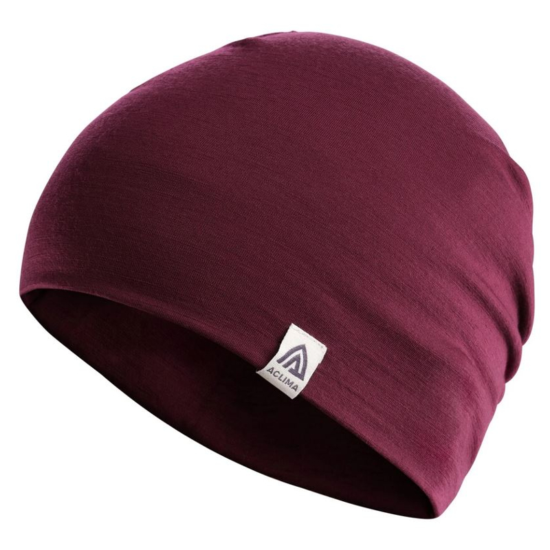 Aclima Lightwool Relaxed Beanie zinfandel