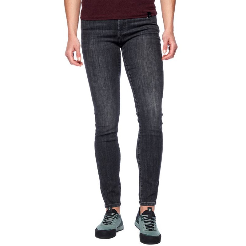 Black Diamond Forged Denim Pants Women carbon wash 4