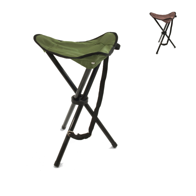 Basic Nature Dreibeinhocker Travelchair Stahl