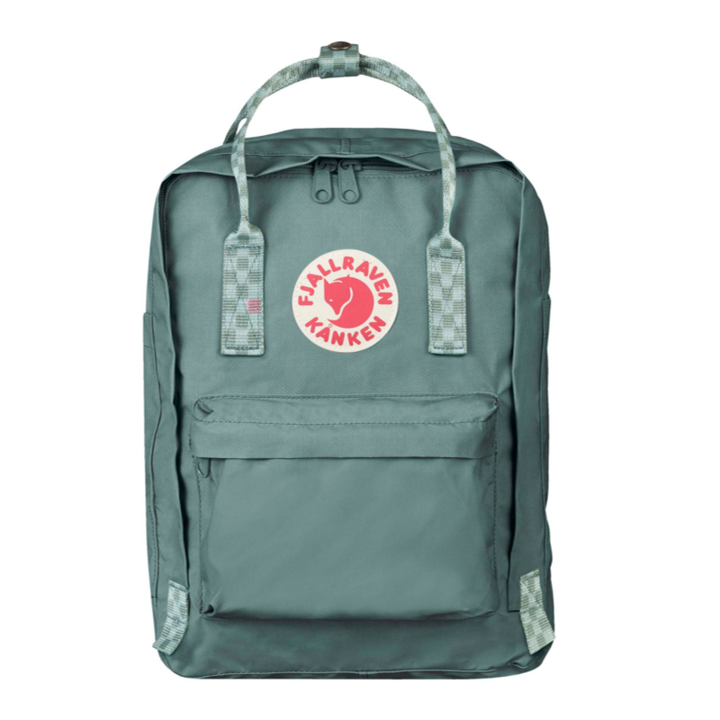 Fjällräven Kanken Laptop 13  Frost Green Chess Pattern