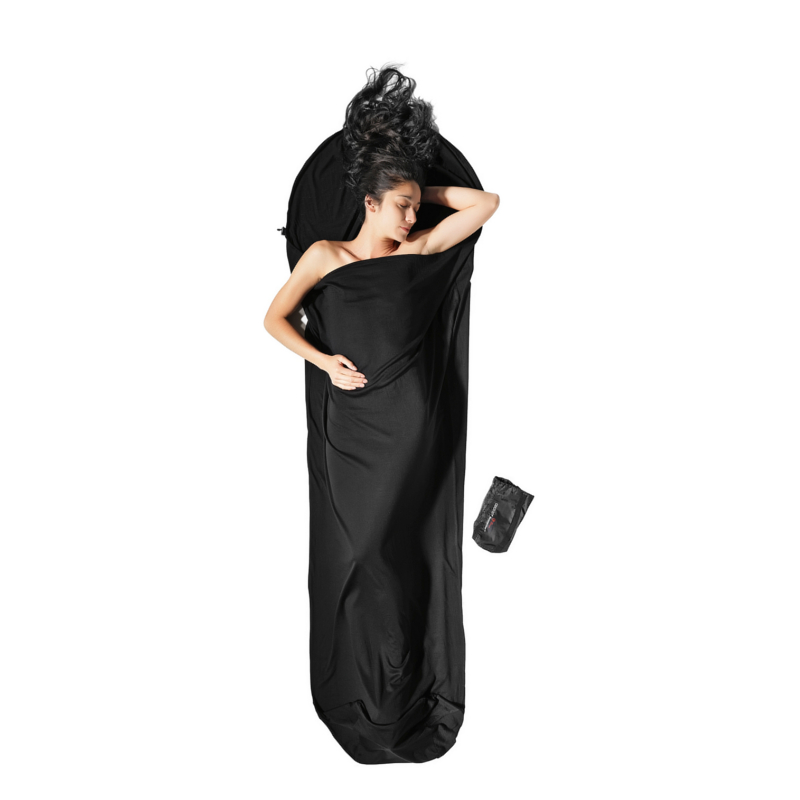 Cocoon Merino Wool MummyLiner black 220x80/60cm