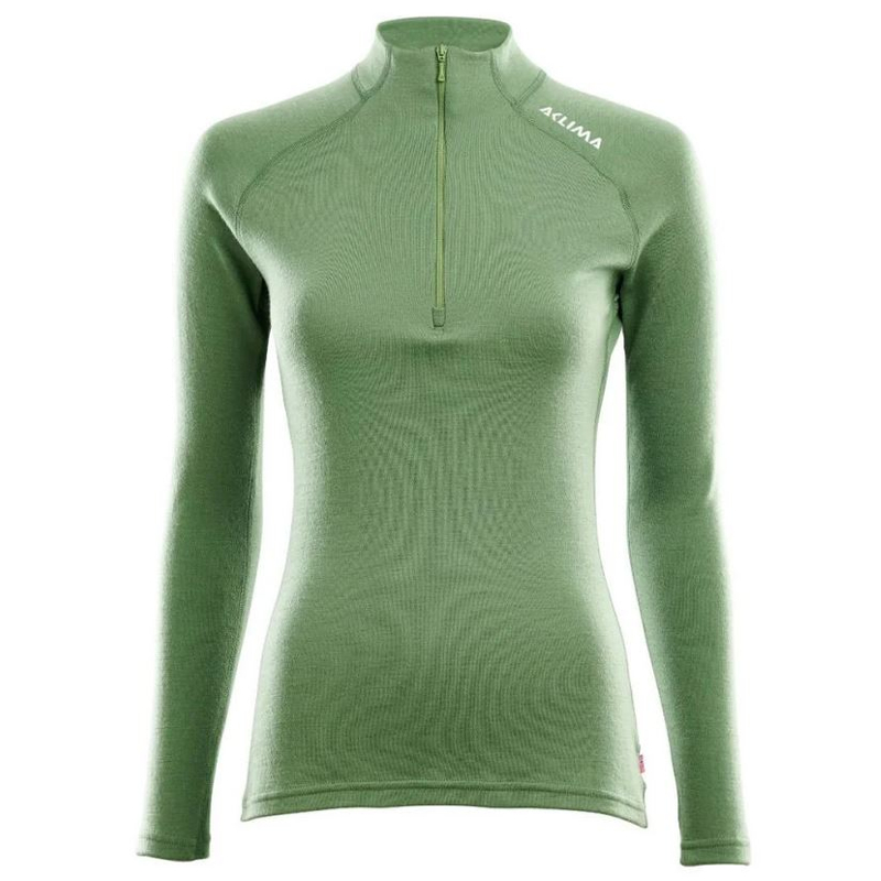 Aclima Warmwool 200 Mock Neck Zip Women dill L