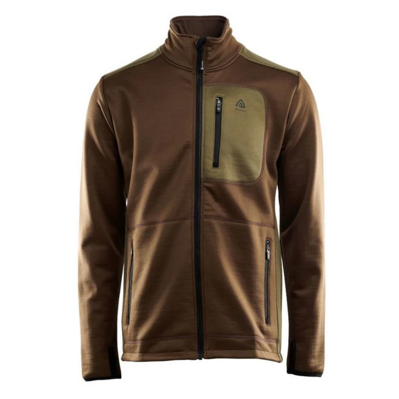 Aclima WoolShell Jacket dark earth/capers L