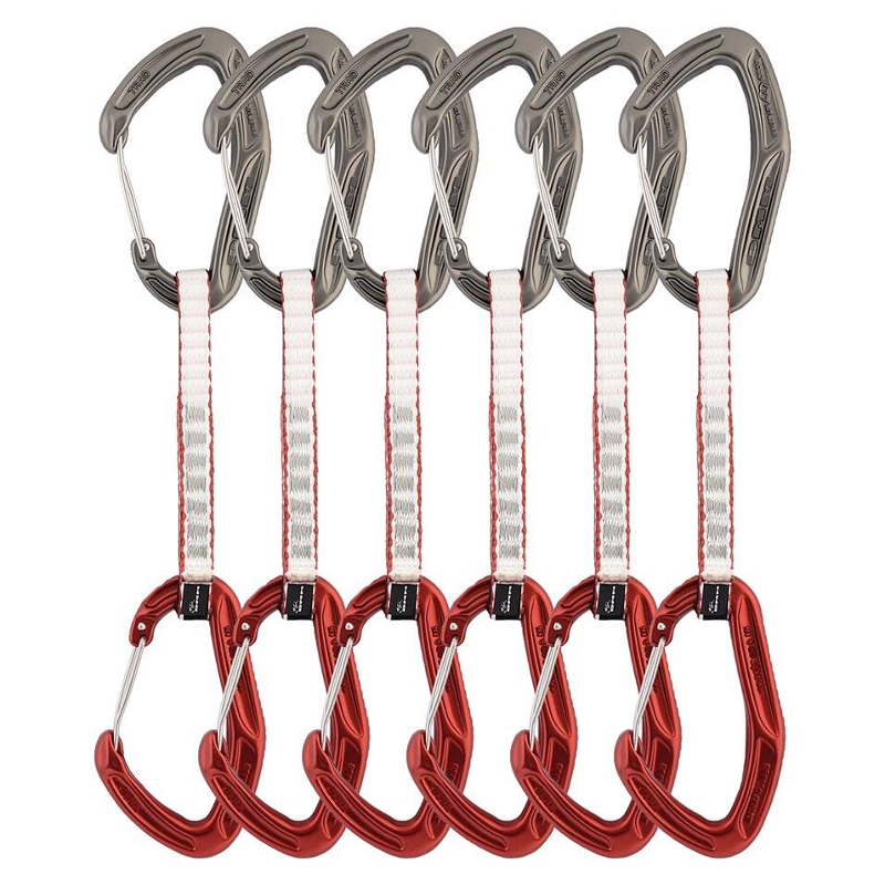 DMM Alpha Trad Quickdraw Express-Set 6 Pack titanium/red 12 cm