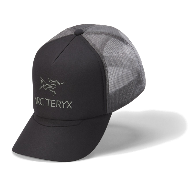 Arcteryx Bird Word Trucker Curved Cap black/graphit