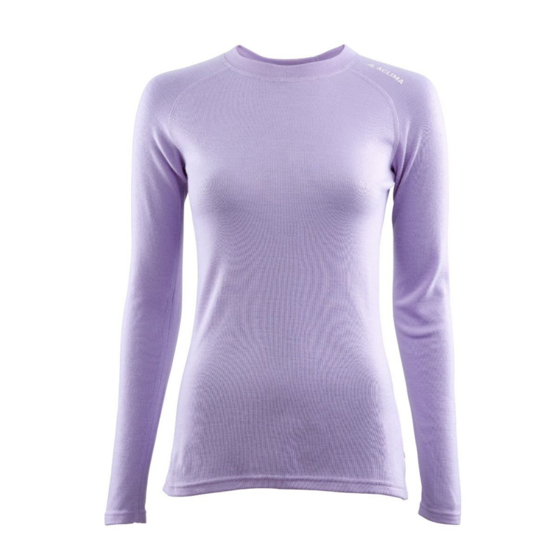 Aclima Warmwool 200 Crew Neck Women purple rose L