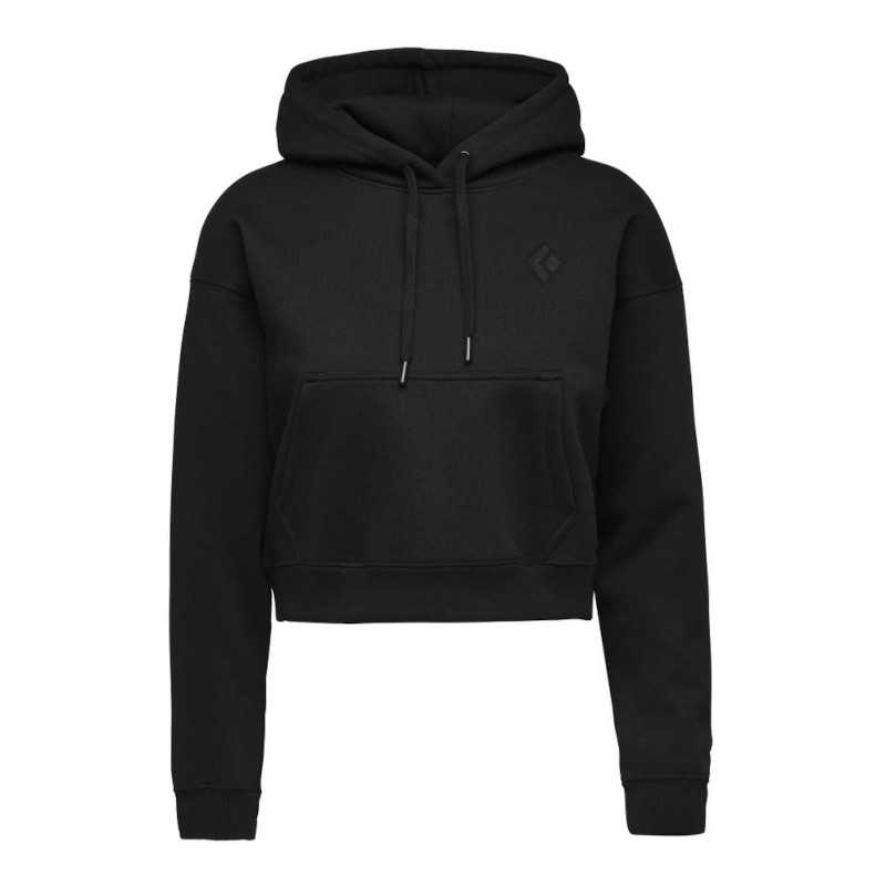 Black Diamond Crop Po Hoody Women Pullover Frauen