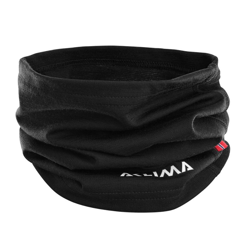 Aclima Warmwool Headover Windwool jet black