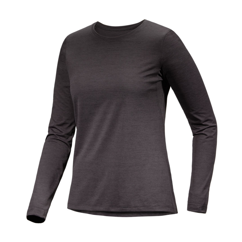 Arcteryx Taema Crew LS Women black heather M