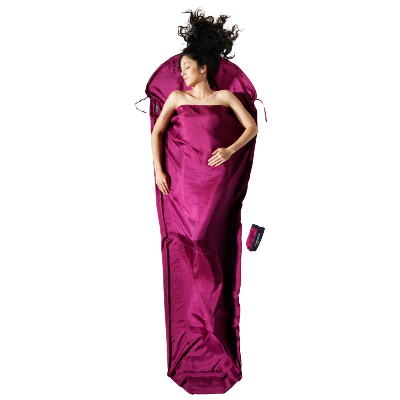 Cocoon MummyLiner Seide mulberry red 241x90/56cm