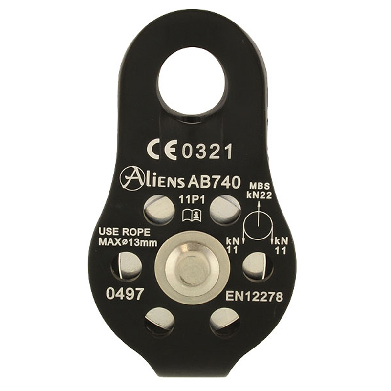Aliens Umlenkrolle Fixed Standard Pulley 24 kN black