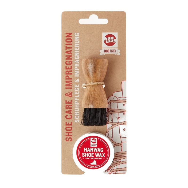 Hanwag Schuh Wax 28 ml Set mit Bürste