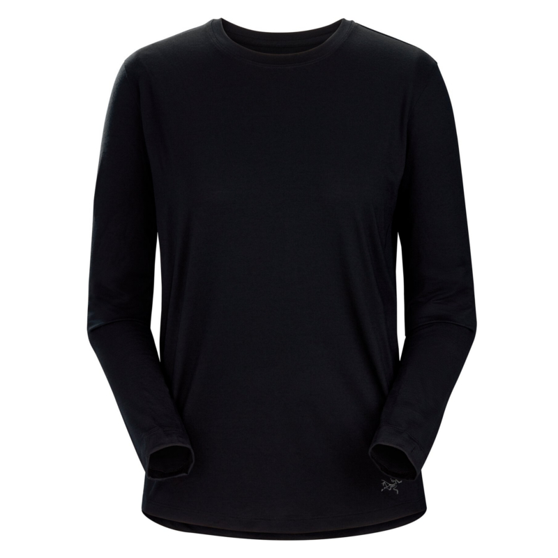 Arcteryx Lana Merino Wool Crew LS Women black M