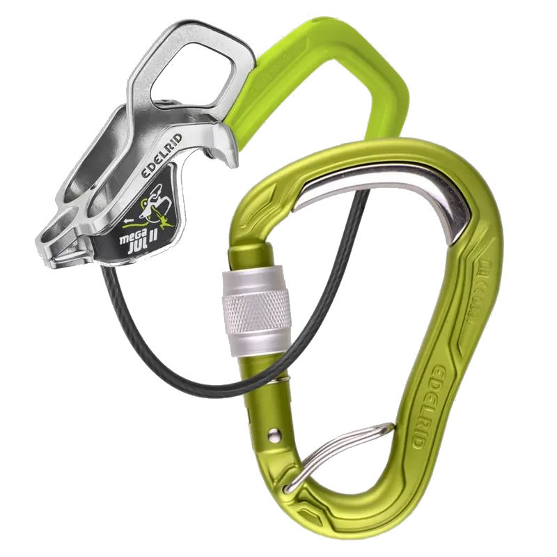 Edelrid Mega Jul Belay Kit Bulletproof screw II Sicherungsgerät oasis