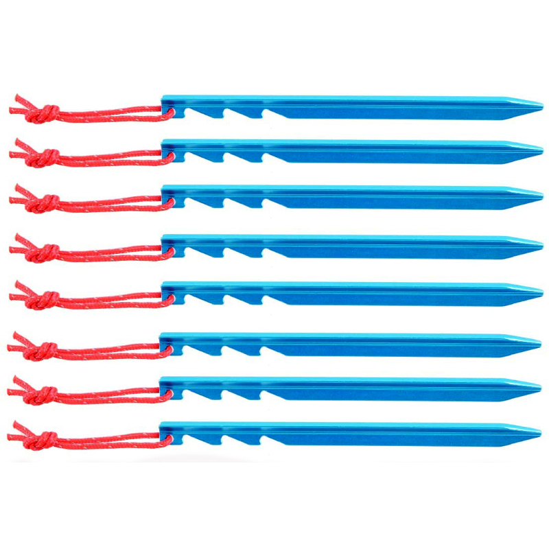 Basic Nature Zelthering Y Stake 18 cm blau 8 Stück