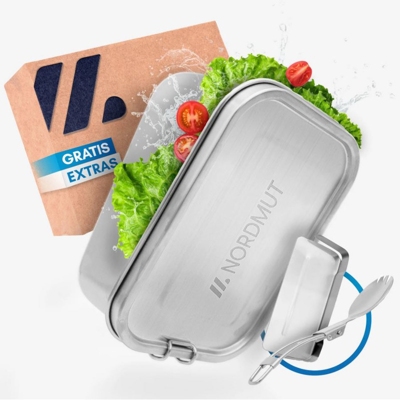 Nordmut Lunchbox Edelstahl 1200 ml