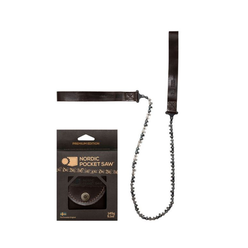 Nordic Pocket Saw Leather Version brown