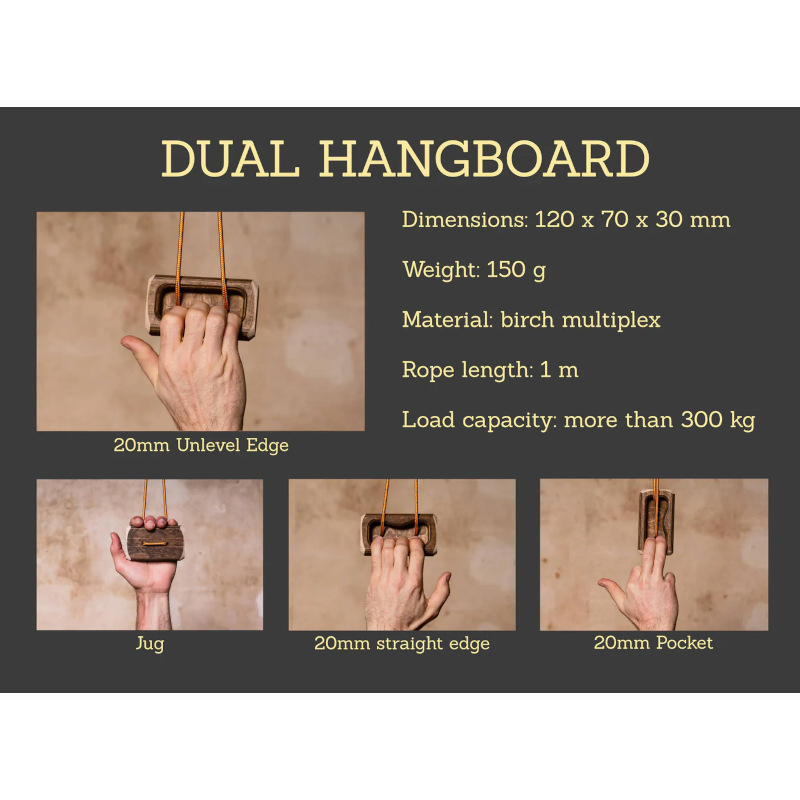 Captain Fingerfood "Dual" Hangboard für die Hosentasche