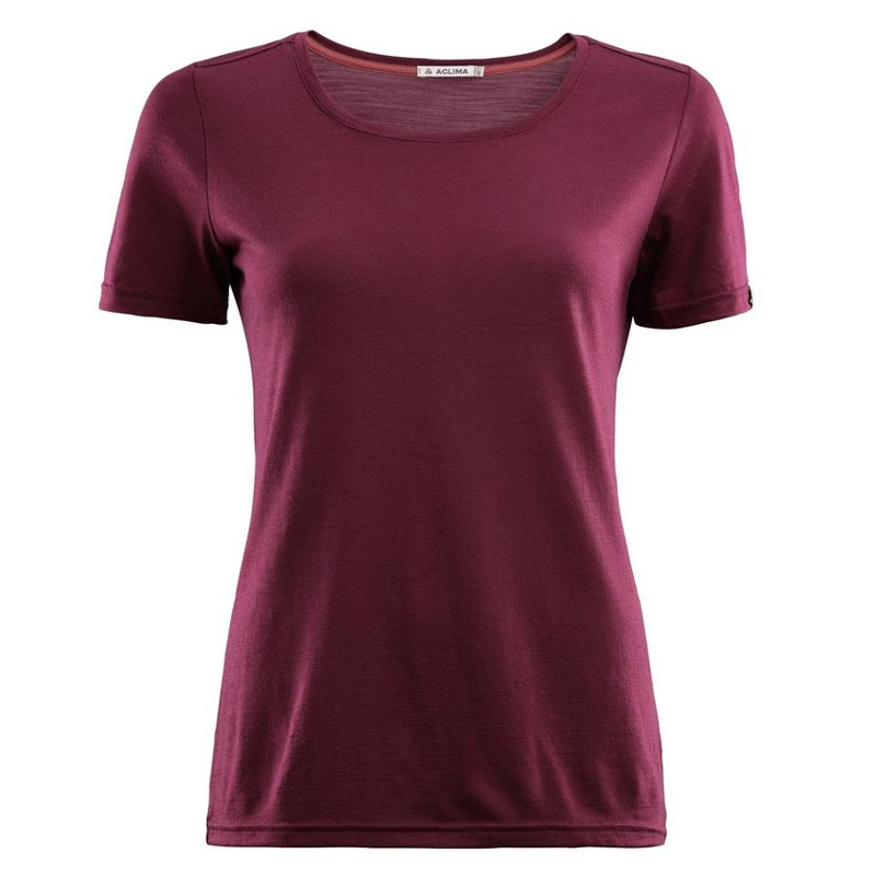 Aclima Lightwool T Shirt Round Neck Women zinfandel L