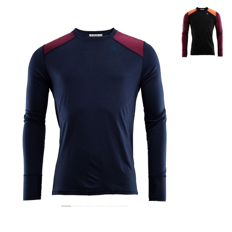 Aclima Lightwool Reinforced Crew Neck Unterwäsche lang Männer