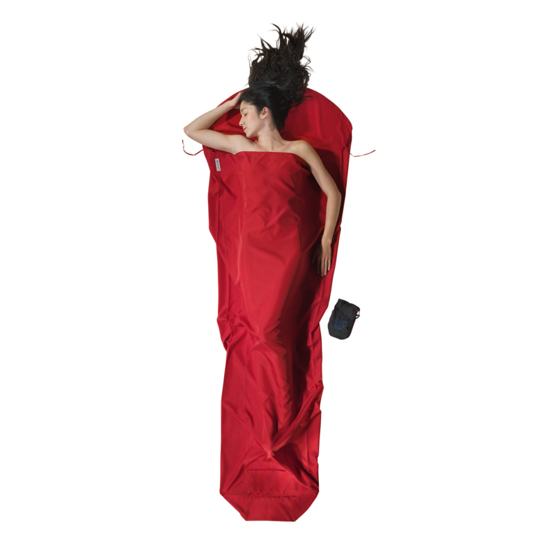 Cocoon Mummy Liner Microfaser 220 x 85 / 56 cm red Mont K