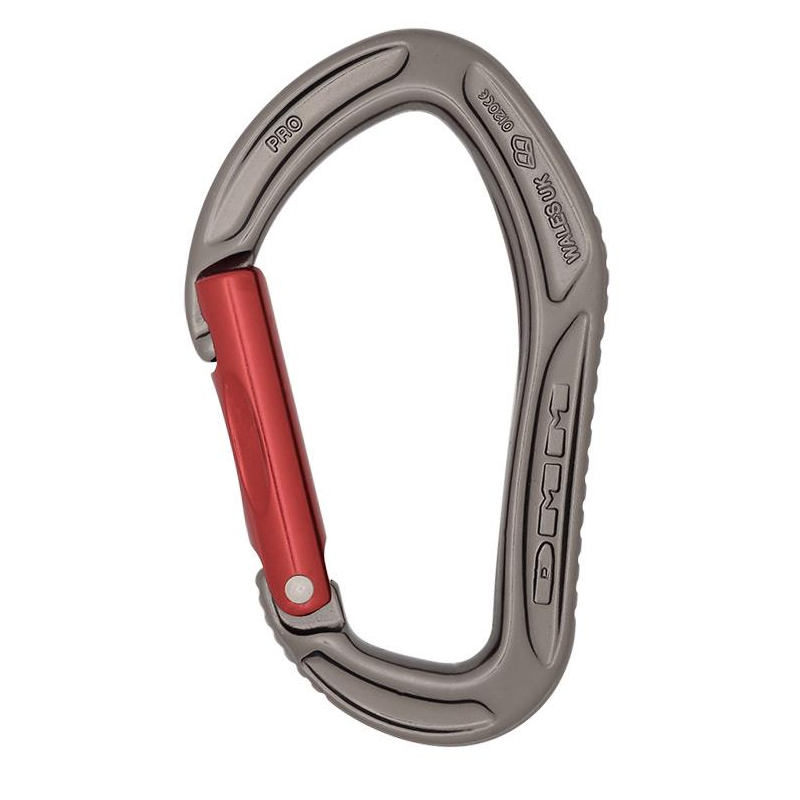 DMM Alpha Sport Straight Gate Karabiner titanium/red