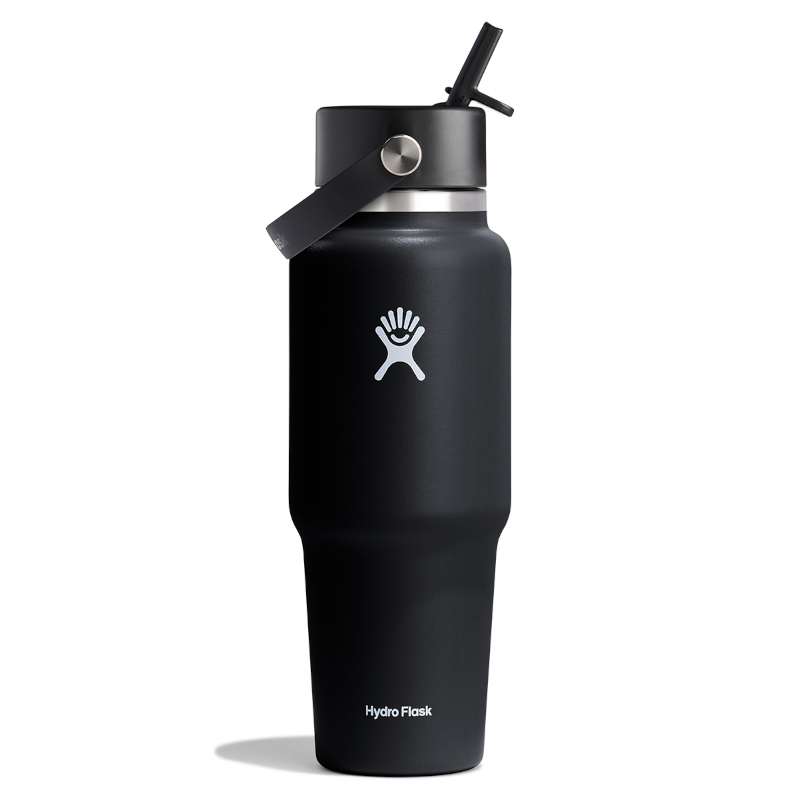 Hydro Flask Wide Flex Straw Travel Bottle 946 ml black