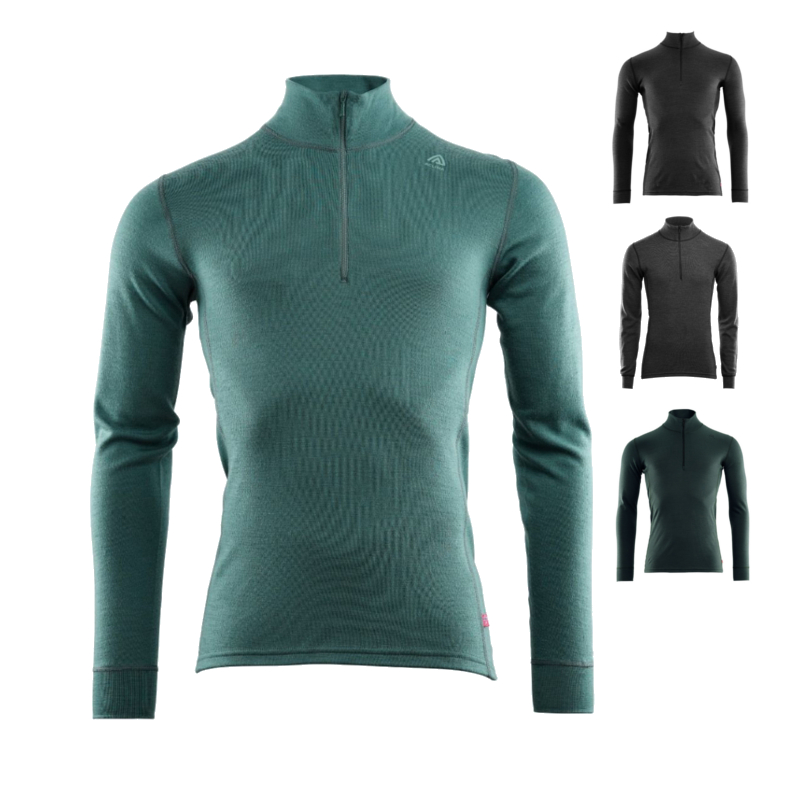 Aclima Warmwool 200 Mock Neck Zip Unterwäsche lang Männer