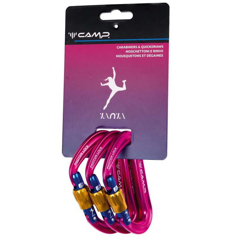 Camp Photon Lock Janja Karabiner 3 Pack fuchsia