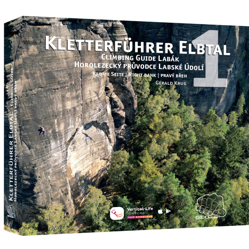 Geoquest Verlag Tschechien Kletterführer Elbtal, Labské Údoli 1, rechte Seite 2025