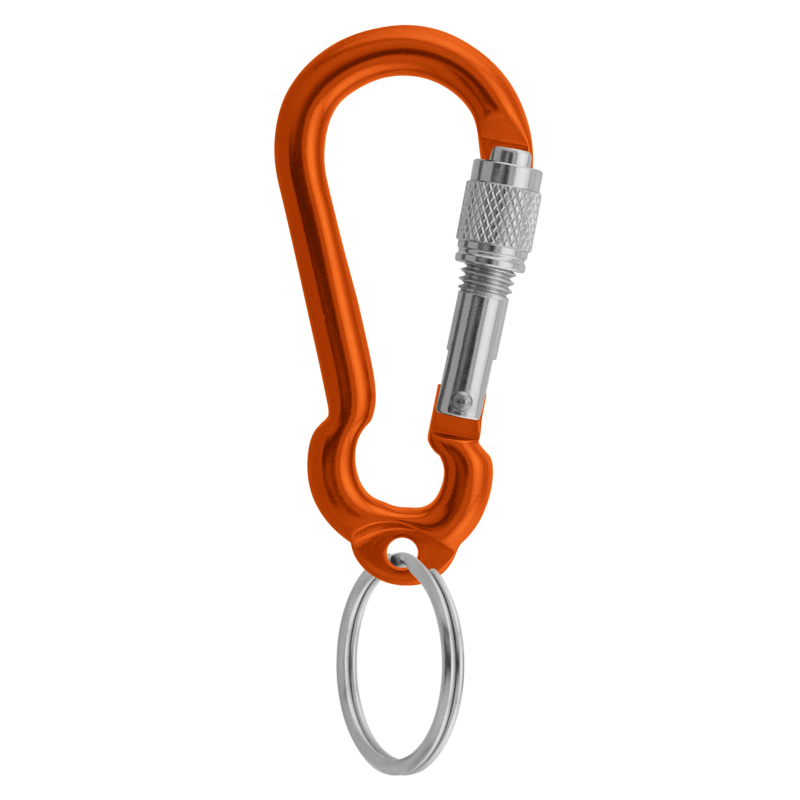 Aliens Karabiner Mini Screw Ring 6 cm orange Schlüsselring Schraubverschluß