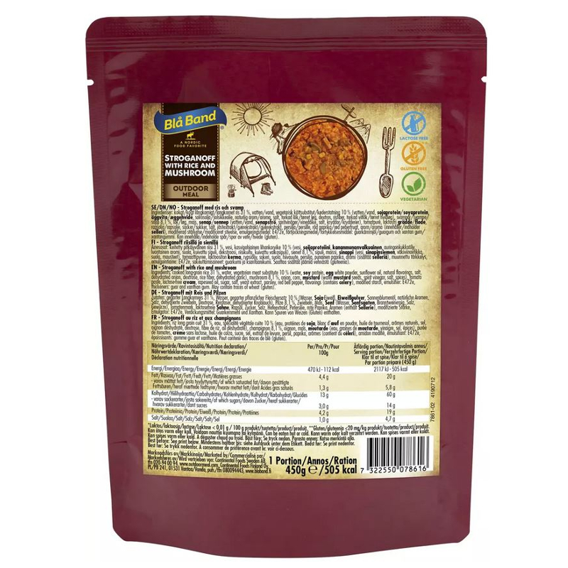 Bla Band Stroganoff mit Reis und Pilzen Wet Pouch 450g