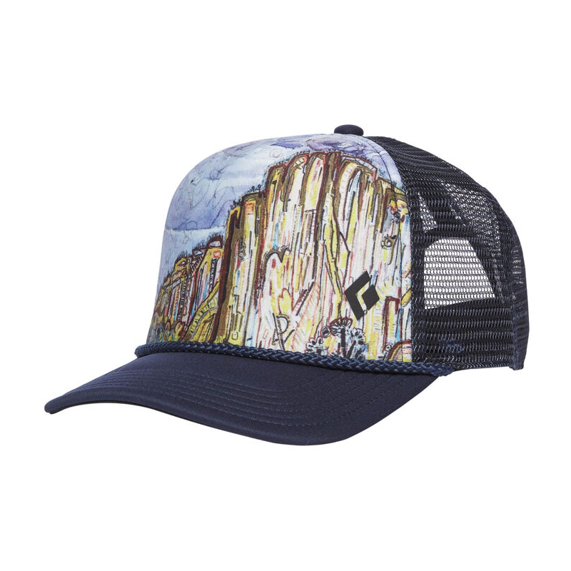Black Diamond Flat Bill Trucker Hat El Cap