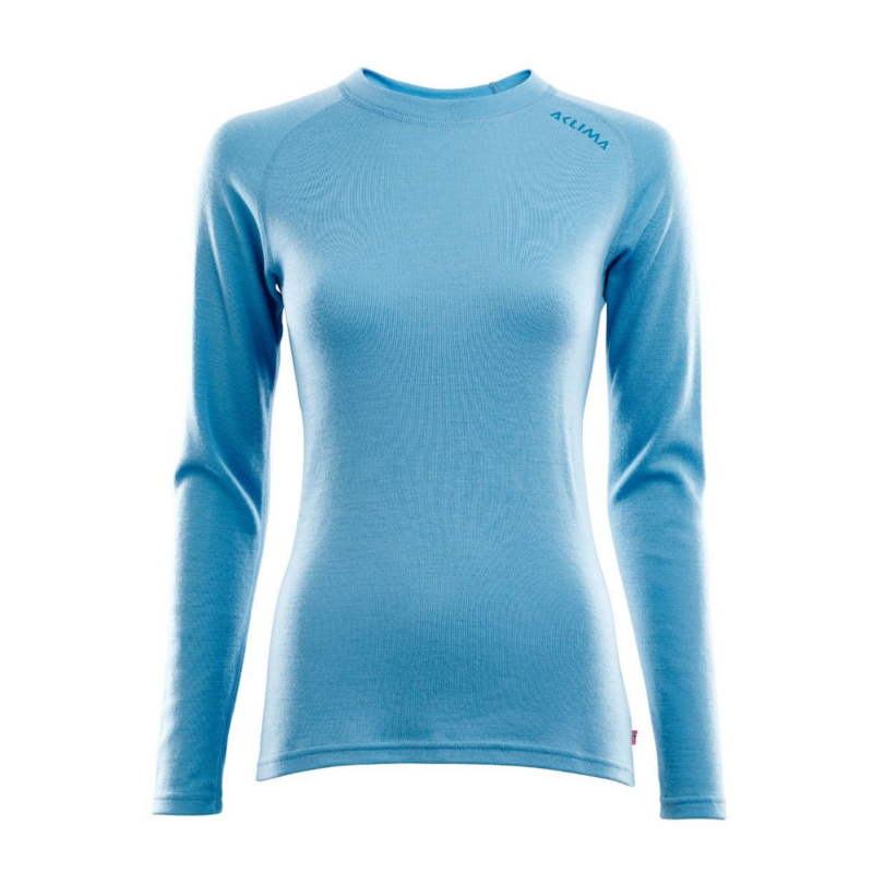 Aclima Warmwool 200 Crew Neck Women azure blue L