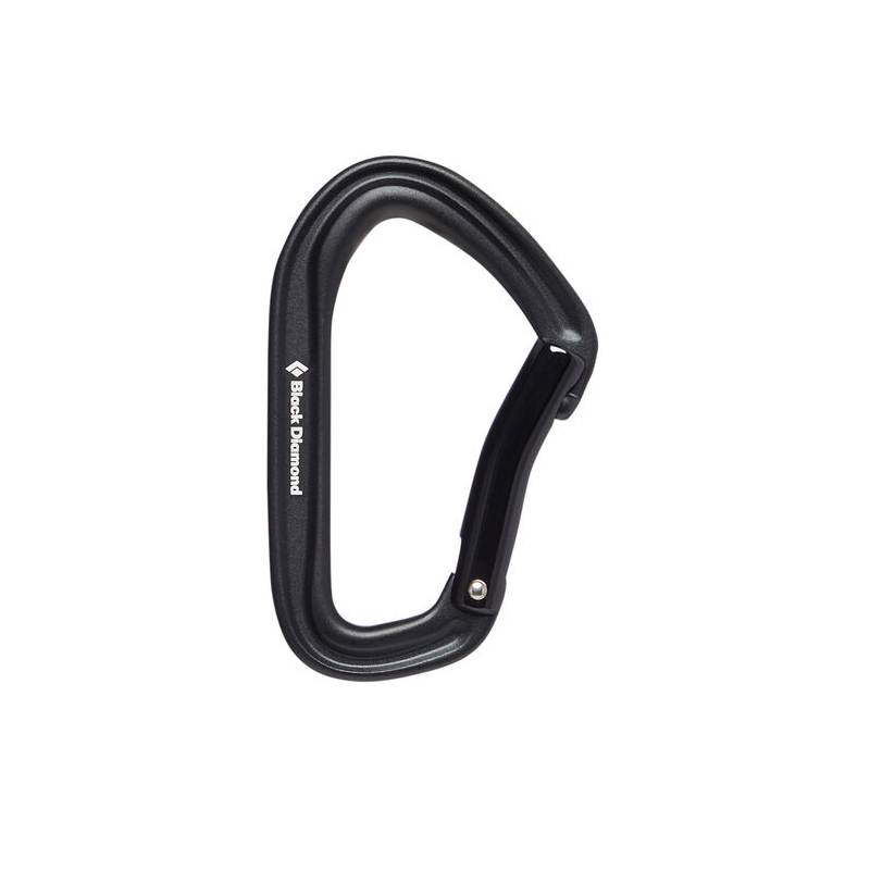 Black Diamond Hotforge bent gate Karabiner black