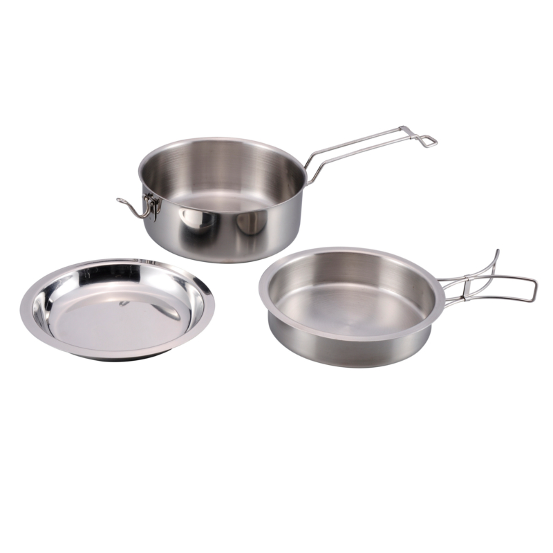 Origin Outdoors Edelstahl Kochset Snap Pack