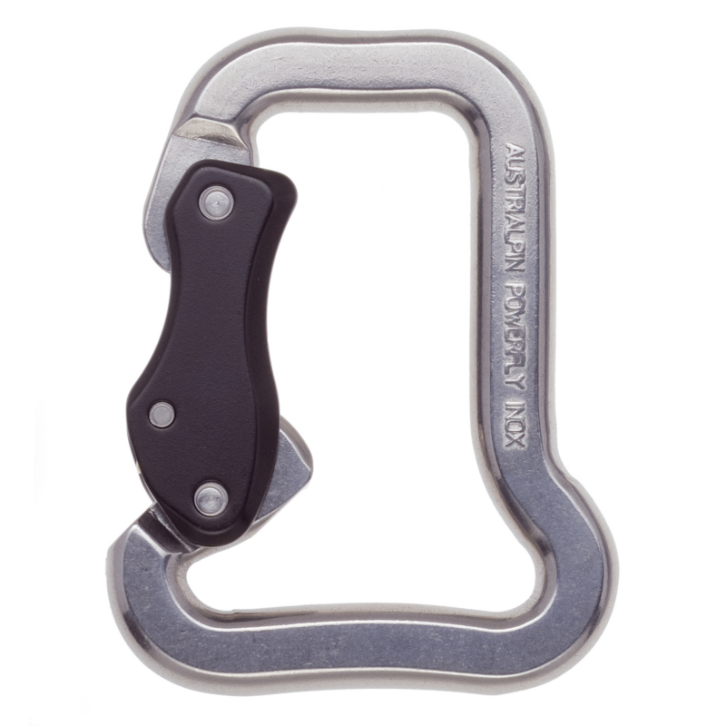 Austri Alpin Powerfly Edelstahl Slide-Autolock Karabiner