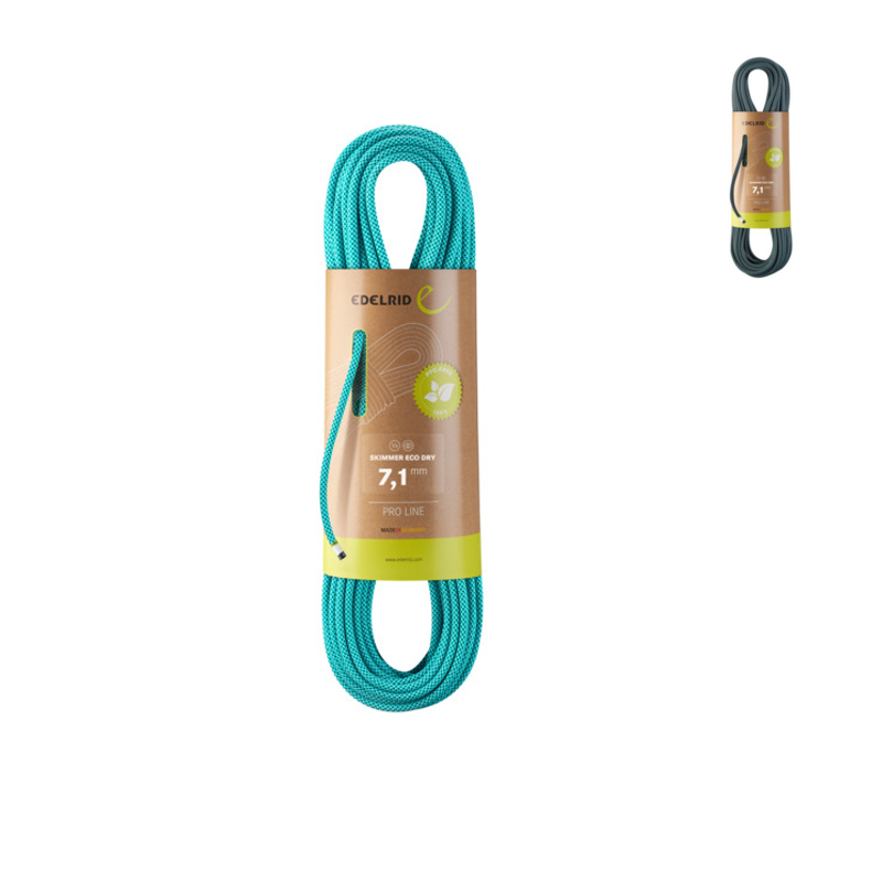 Edelrid Skimmer Eco Dry 7,1mm Halbseil, Zwillingsseil