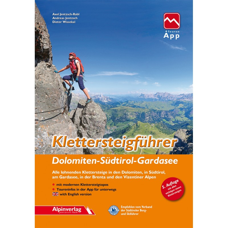 Alpinverlag Jentzsch-Rabl Klettersteigführer Italien Dolomiten Südtirol Gardasee 5. Auflage 2022
