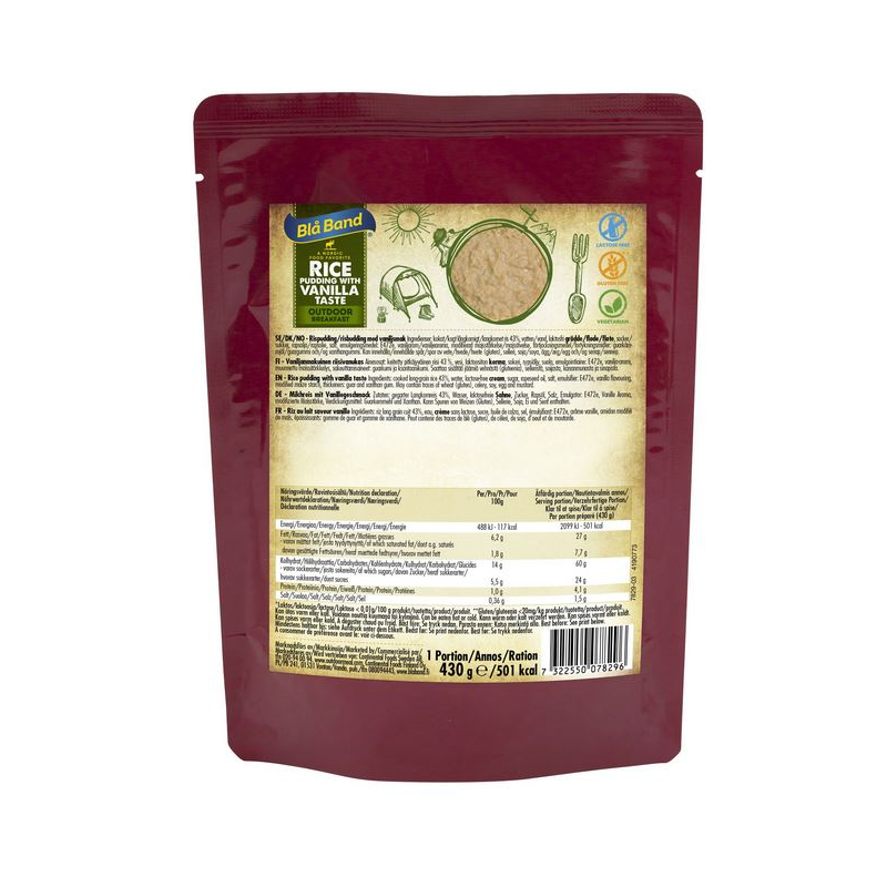 Bla Band Milchreis mit Vanillegeschmack 430 g