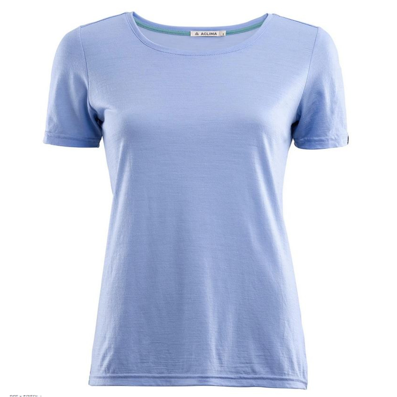 Aclima Lightwool T Shirt Round Neck Women purple impression L