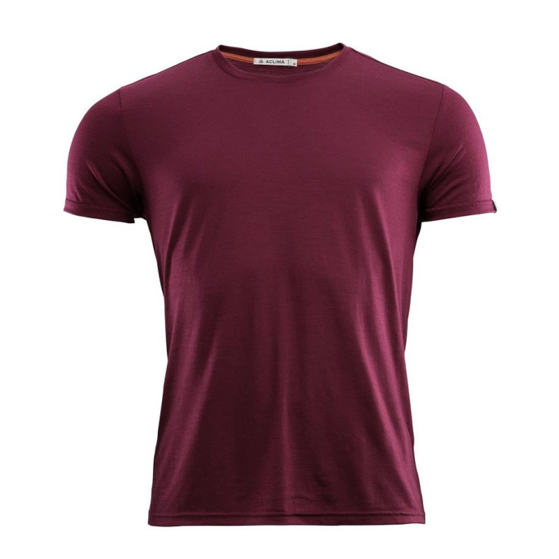 Aclima LightWool 140 T-Shirt Round Neck Relaxed Fit zinfandel S