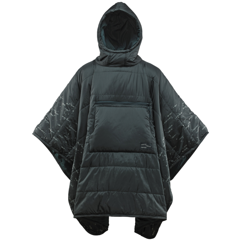 THERM-A-REST Honcho Poncho black forest print
