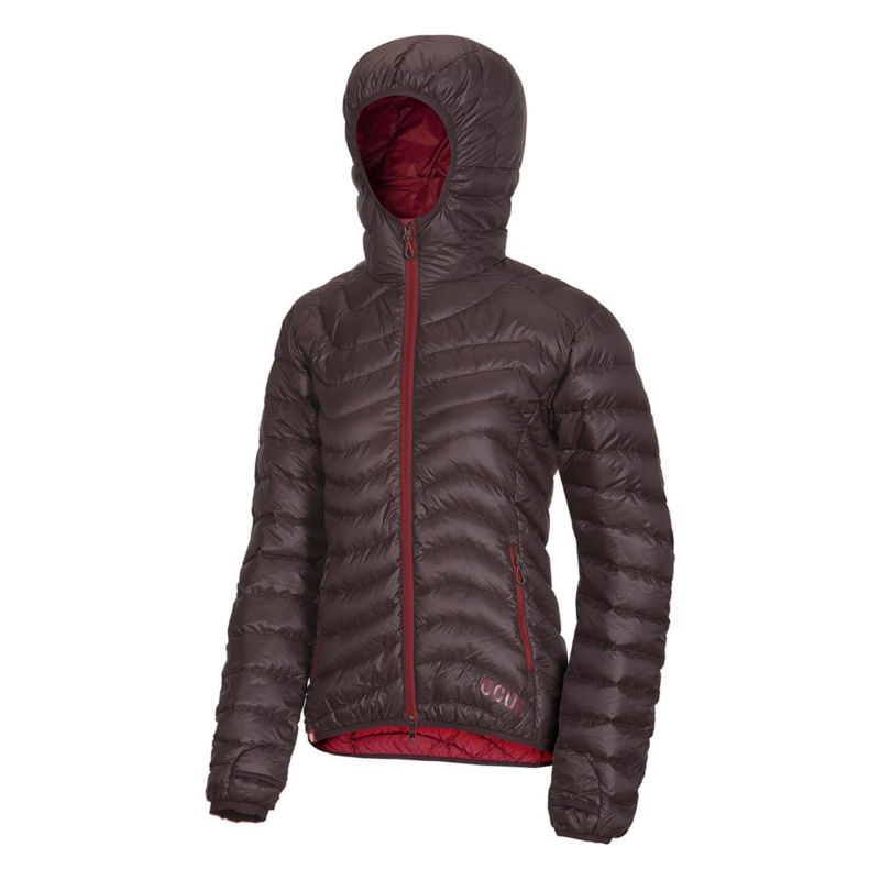 Ocun Tsunami Daunenjacke Women chocolate/garnet red XS