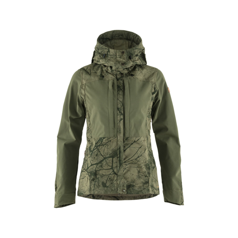 Fjällräven Keb Jacket Women green camo laurel green M