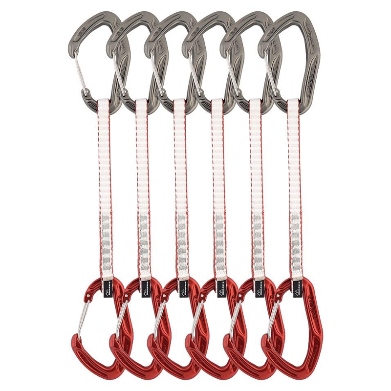 DMM Alpha Trad Quickdraw Express-Set 6 Pack titanium/red 18 cm